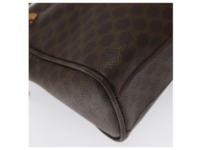 Céline Sac à main en toile Macadam CELINE en cuir PVC marron Auth EC224 - vue 14