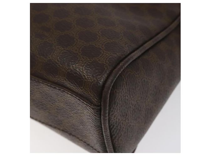 Céline Sac à main en toile Macadam CELINE en cuir PVC marron Auth EC224 - vue 15