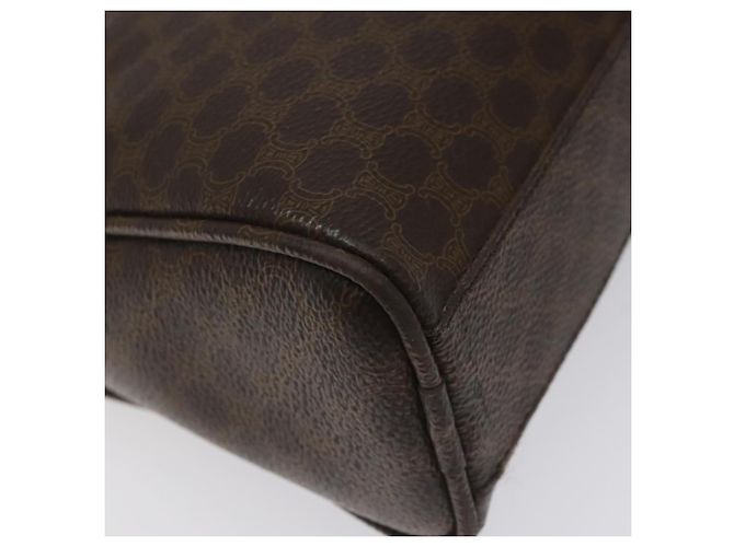 Céline Sac à main en toile Macadam CELINE en cuir PVC marron Auth EC224 - vue 16