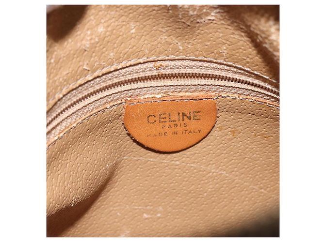 Céline Sac à main en toile Macadam CELINE en cuir PVC marron Auth EC224 - vue 19