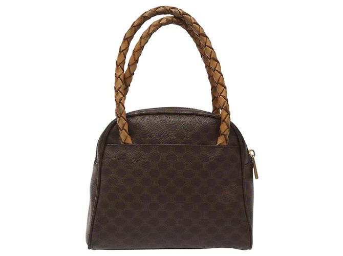 Céline Sac à main en toile Macadam CELINE en cuir PVC marron Auth EC224 - vue 2