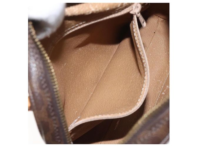 Céline Sac à main en toile Macadam CELINE en cuir PVC marron Auth EC224 - vue 21