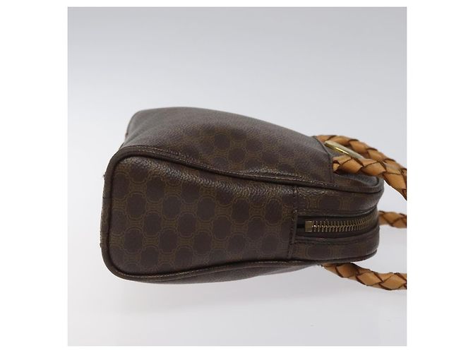 Céline Sac à main en toile Macadam CELINE en cuir PVC marron Auth EC224 - vue 3