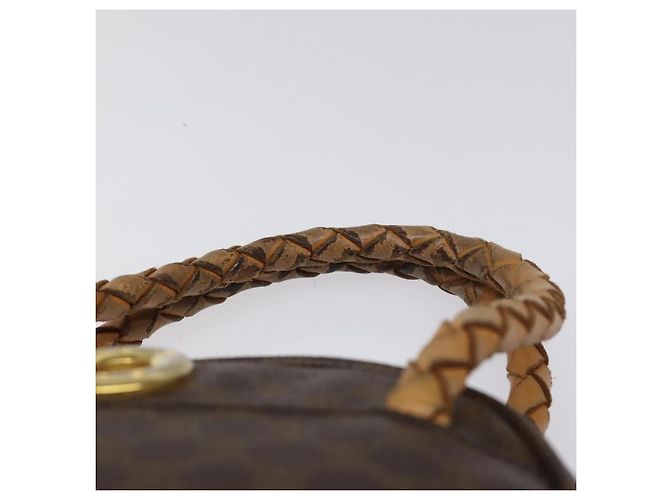Céline Sac à main en toile Macadam CELINE en cuir PVC marron Auth EC224 - vue 8