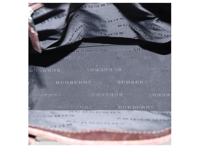 Borsa a mano Burberry Nova Check in tela 2 vie beige Auth sw128 - vista 11