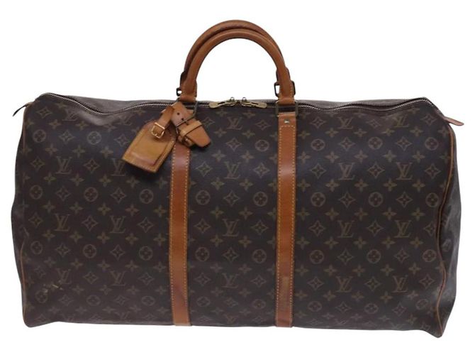 LOUIS VUITTON Monogram Keepall 60 Borsa Boston M41422 LV Auth EC404 Monogramma - vista 13
