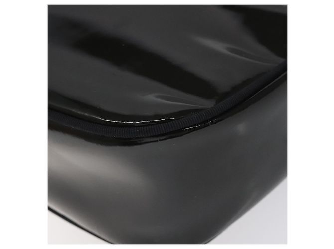 Borsa a spalla Vala Salvatore Ferragamo in pelle verniciata nera e oro Auth bs23082 Nero D'oro - vista 16
