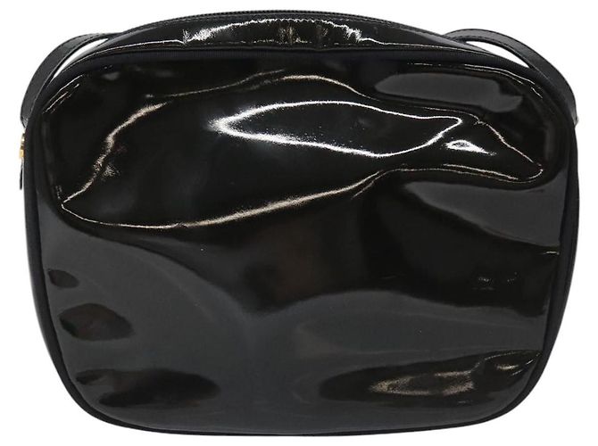 Borsa a spalla Vala Salvatore Ferragamo in pelle verniciata nera e oro Auth bs23082 Nero D'oro - vista 2