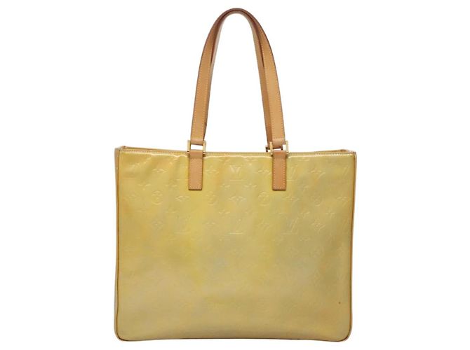LOUIS VUITTON Bolsa Tote Columbus Monogram Vernis Gris M91028 LV Auth bs22929 - vista 13