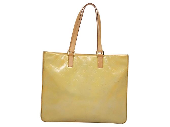 LOUIS VUITTON Bolsa Tote Columbus Monogram Vernis Gris M91028 LV Auth bs22929 - vista 2