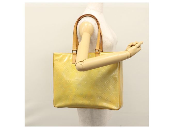 LOUIS VUITTON Bolsa Tote Columbus Monogram Vernis Gris M91028 LV Auth bs22929 - vista 27