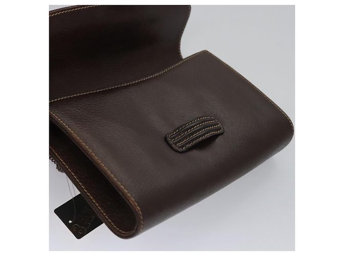 Borsa a spalla BALLY in pelle marrone dorato Auth bs22953 D'oro - vista 11