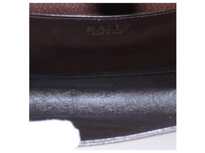 Borsa a spalla BALLY in pelle marrone dorato Auth bs22953 D'oro - vista 12