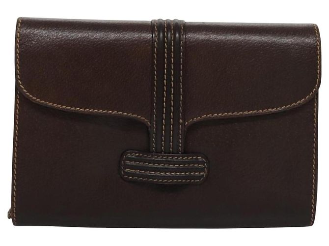 Borsa a spalla BALLY in pelle marrone dorato Auth bs22953 D'oro - vista 13