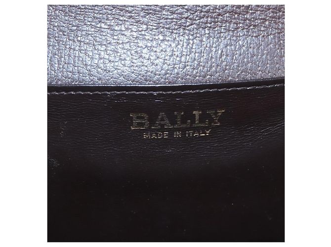 Borsa a spalla BALLY in pelle marrone dorato Auth bs22953 D'oro - vista 19
