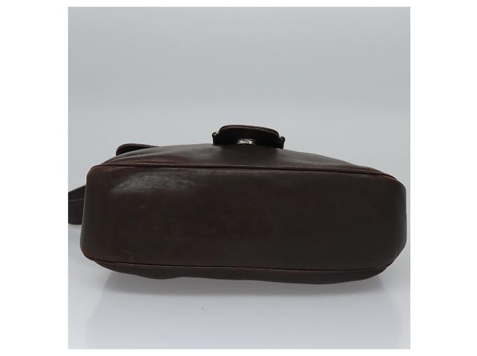 Salvatore Ferragamo Shoulder Bag Leather Brown Silver Auth bs23091 Silvery - view 5