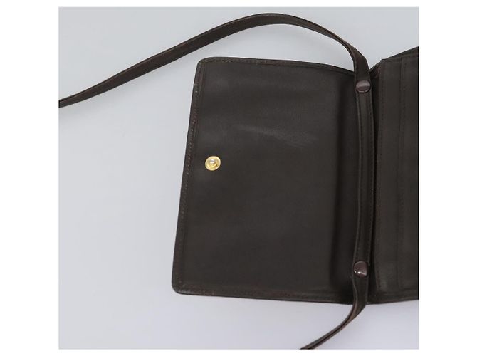 LOEWE Anagram Borsa a Spalla in Pelle Suede Beige Marrone Oro Auth bs23167 D'oro - vista 19