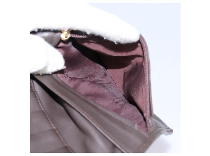 LOEWE Anagram Borsa a Spalla in Pelle Suede Beige Marrone Oro Auth bs23167 D'oro - vista 24