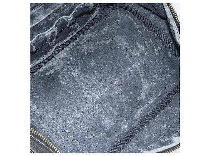 CHANEL Bicolore Vanity Hand Bag Caviar Skin Black CC Auth yb789 - view 11
