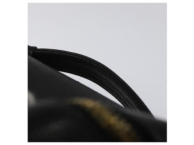 CHANEL Bicolore Vanity Hand Bag Caviar Skin Black CC Auth yb789 - view 14