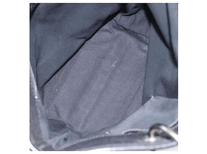 Borsa tote in tela GG Gucci Nera Argento 120840 Auth nb060 Nero - vista 11