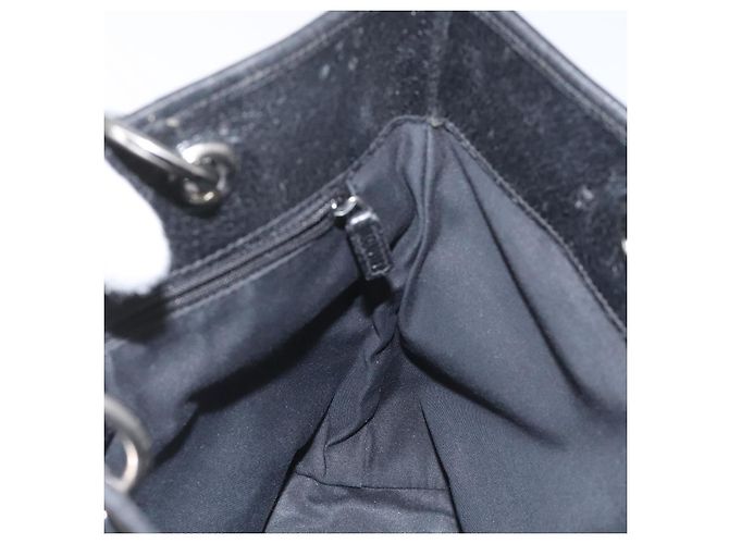 Borsa tote in tela GG Gucci Nera Argento 120840 Auth nb060 Nero - vista 18