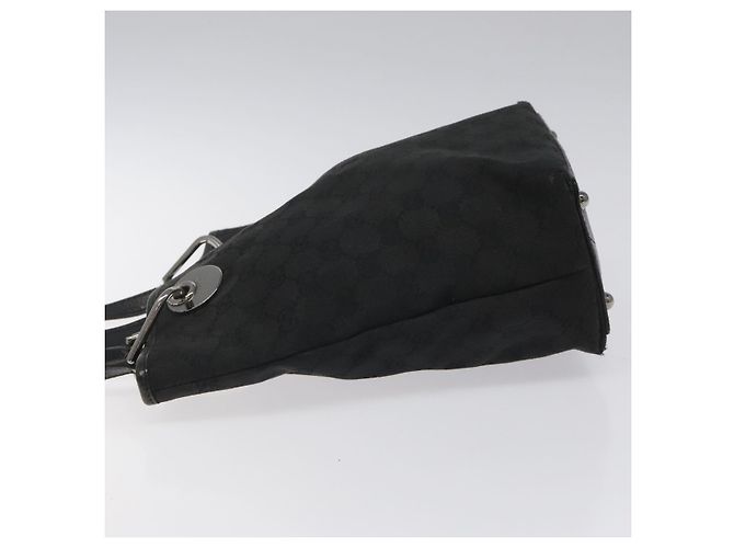 Borsa tote in tela GG Gucci Nera Argento 120840 Auth nb060 Nero - vista 4