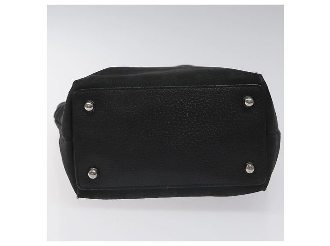 Borsa tote in tela GG Gucci Nera Argento 120840 Auth nb060 Nero - vista 5