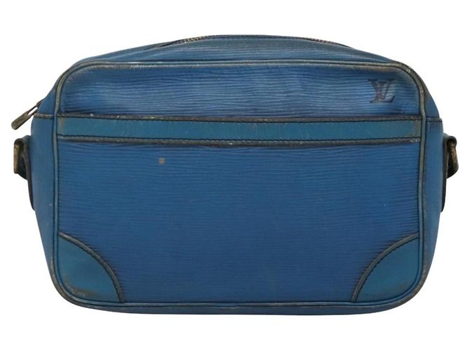 LOUIS VUITTON Borsa a Spalla Epi Trocadero 23 Blu M52305 LV Auth EC236 - vista 13