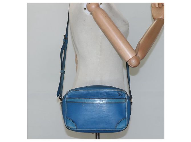 LOUIS VUITTON Borsa a Spalla Epi Trocadero 23 Blu M52305 LV Auth EC236 - vista 21