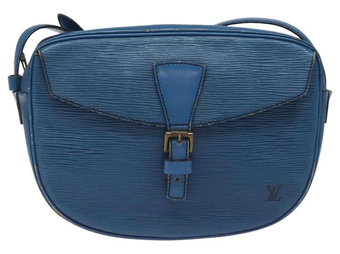 LOUIS VUITTON Borsa a Spalla Epi June Feuille Blu M52155 LV Auth EC084 - vista 13