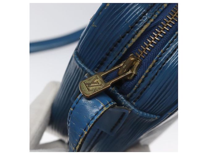 LOUIS VUITTON Borsa a Spalla Epi June Feuille Blu M52155 LV Auth EC084 - vista 18