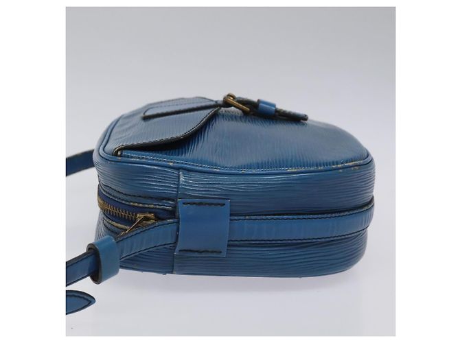 LOUIS VUITTON Borsa a Spalla Epi June Feuille Blu M52155 LV Auth EC084 - vista 4