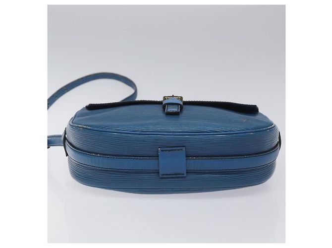 LOUIS VUITTON Borsa a Spalla Epi June Feuille Blu M52155 LV Auth EC084 - vista 5