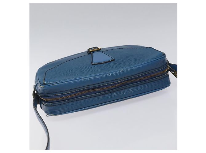LOUIS VUITTON Borsa a Spalla Epi June Feuille Blu M52155 LV Auth EC084 - vista 6