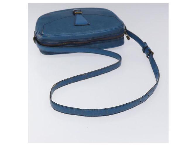 LOUIS VUITTON Borsa a Spalla Epi June Feuille Blu M52155 LV Auth EC084 - vista 7
