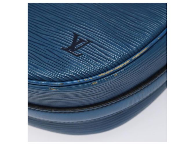 LOUIS VUITTON Borsa a Spalla Epi June Feuille Blu M52155 LV Auth EC084 - vista 9