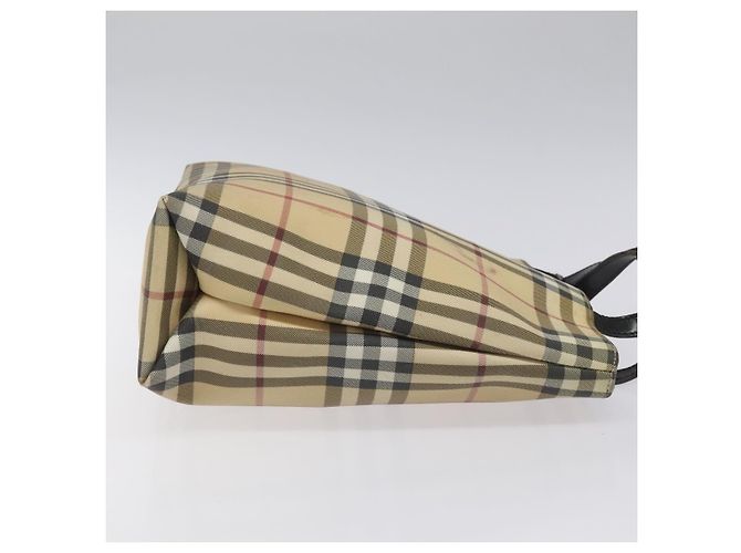BURBERRY Nova Check Handtasche aus PVC Beige Auth EC273 - Ansicht 3