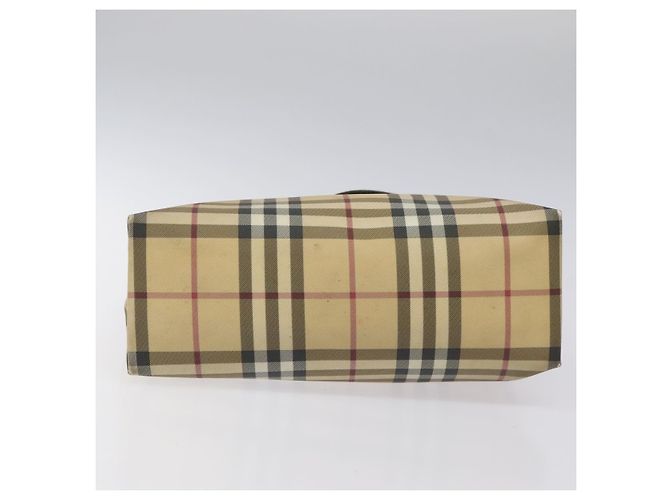 BURBERRY Nova Check Handtasche aus PVC Beige Auth EC273 - Ansicht 5