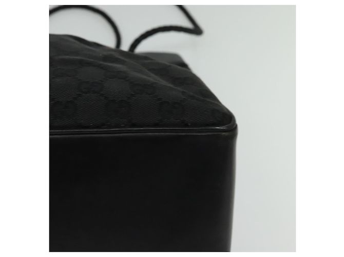 Bolsa tote em canvas GG Gucci preta 109141 Auth nb078 Preto - vista 18
