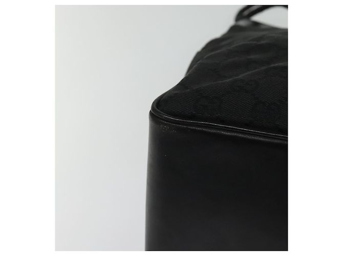 Bolsa tote em canvas GG Gucci preta 109141 Auth nb078 Preto - vista 19