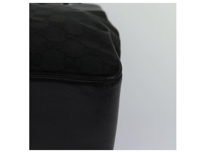 Bolsa tote em canvas GG Gucci preta 109141 Auth nb078 Preto - vista 20