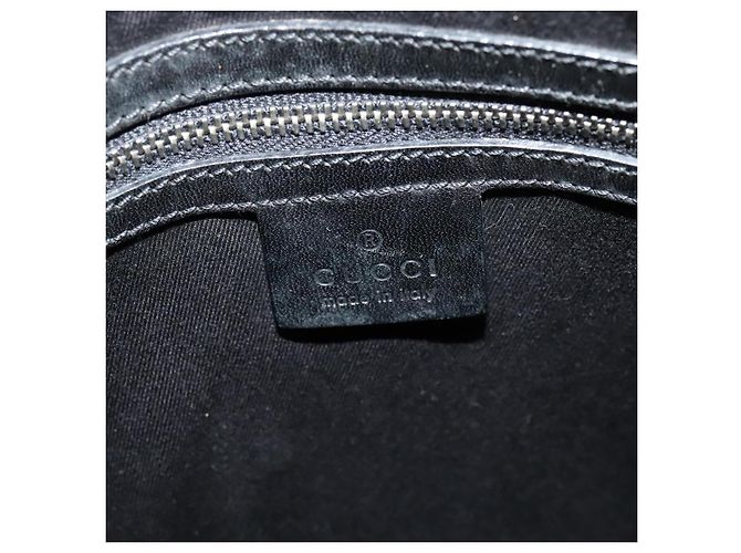 Bolsa tote em canvas GG Gucci preta 109141 Auth nb078 Preto - vista 21