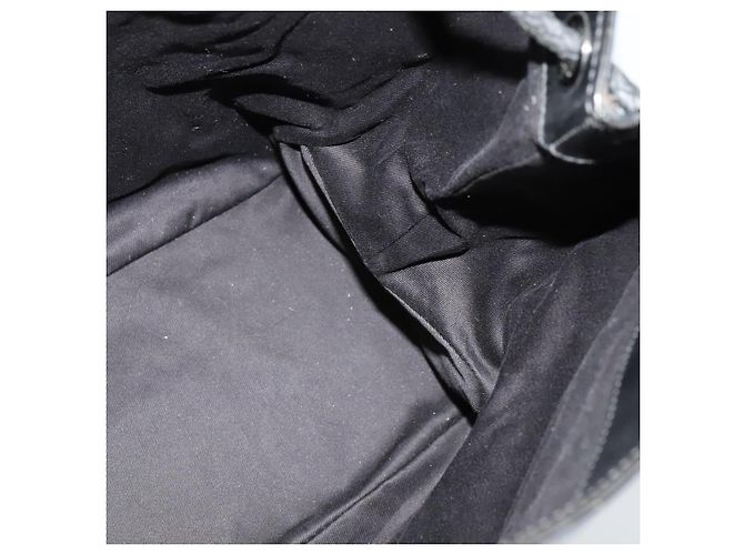 Bolsa tote em canvas GG Gucci preta 109141 Auth nb078 Preto - vista 22