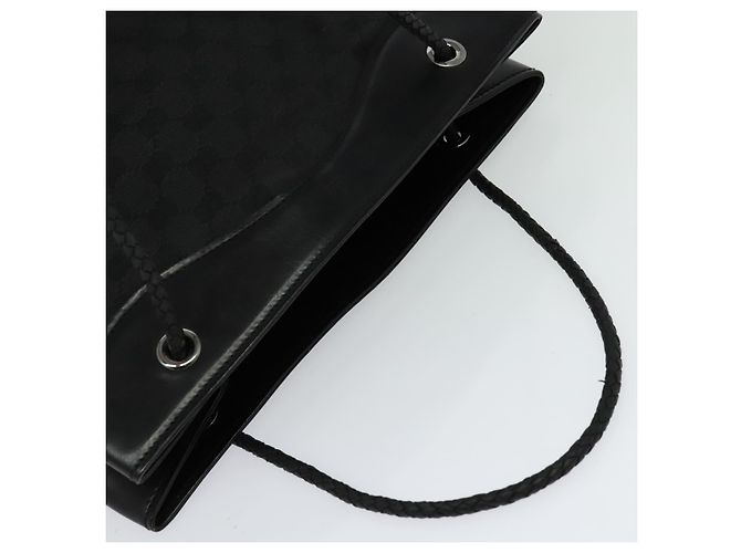 Bolsa tote em canvas GG Gucci preta 109141 Auth nb078 Preto - vista 6
