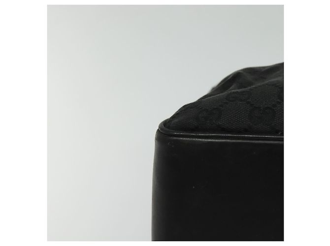 Bolsa tote em canvas GG Gucci preta 109141 Auth nb078 Preto - vista 9