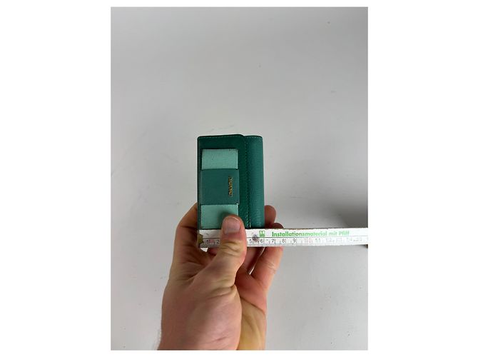 Vintage Miu Miu Leather Key Holder Green - view 11