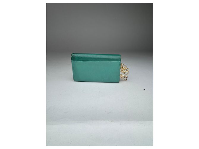 Vintage Miu Miu Leather Key Holder Green - view 5
