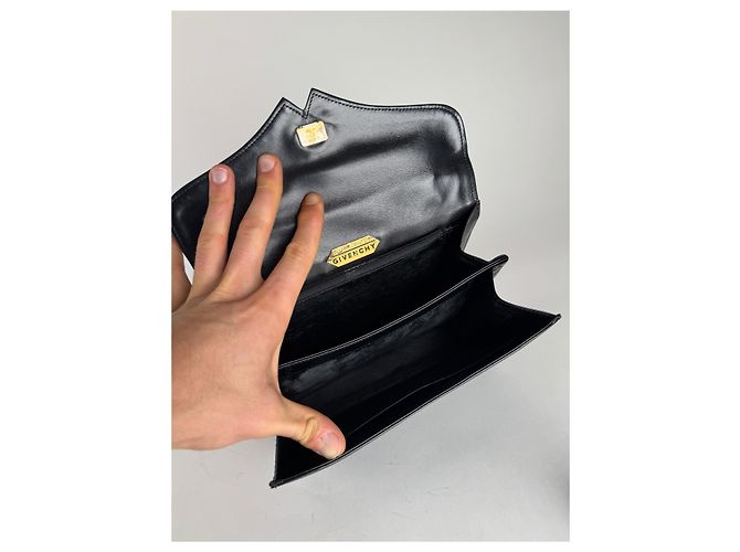 Vintage Givenchy 4G Leder Tasche schwarz - Ansicht 6