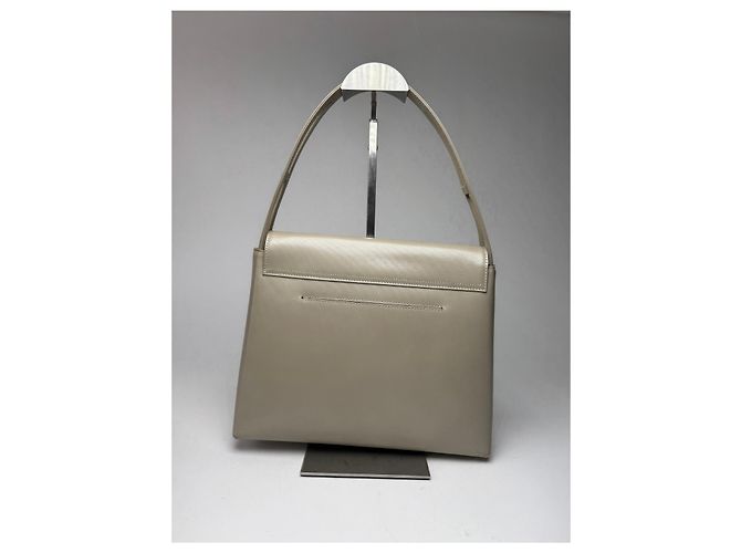 Vintage Givenchy 4G Lackledertasche grau - Ansicht 13